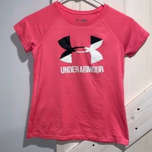 Girls Under Armour Loose Fit Heat Gear Shirt